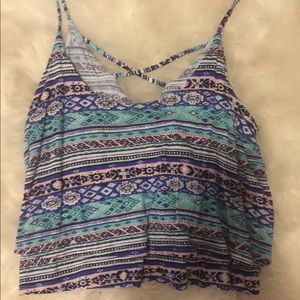 LA Hearts PacSun Tribal Crop Top